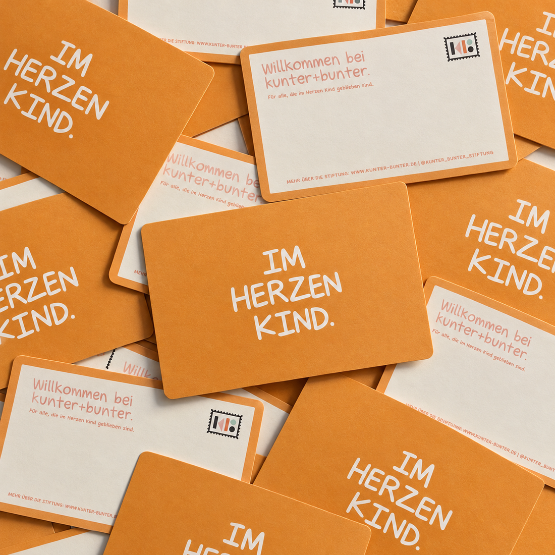 Postkarte "Im Herzen Kind" IMPACT EDITION